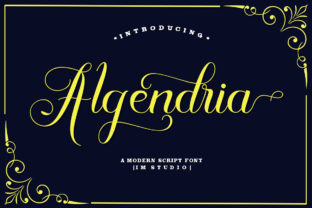Algendria: The Dynamic Script Amp Typeface for High-Impact Campaigns