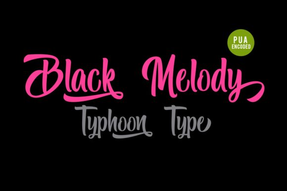 Black Melody: The Premium Script Font for Campaigns That Need Style