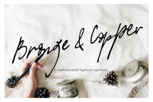 Bronze Copper: A Handwritten Typeface for Modern Web Design