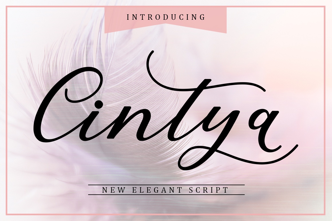Cintya: The Modern Script Font for Handmade Labels and Printables