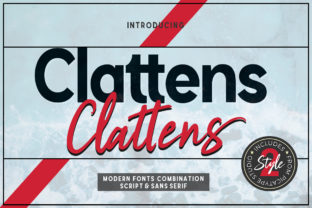 Clattens Duo: The Modern Typeface for Handmade Branding