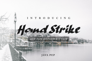 Hand Strike Typeface Review: A Bold Handwritten Font for Striking Brand Identity