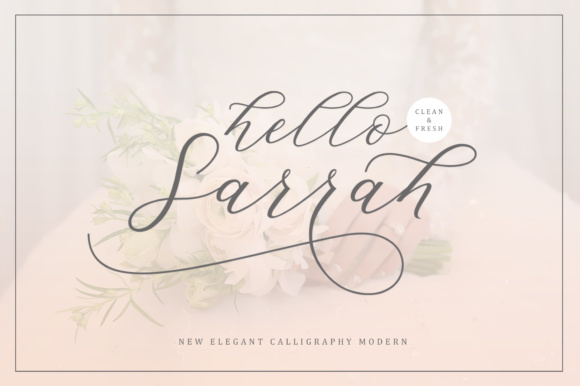 Hello Sarrah: A Delicate Typeface for Modern Web Design