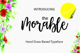 Morable: A Modern Hand-Based Typeface for Warm Brand Identities