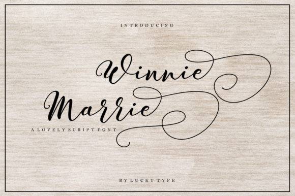 Winnie Marrie: The Modern Script Typeface for Boutique Branding